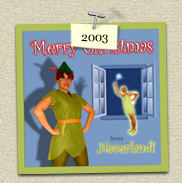 YEAR: 
				 2003    COSTUME: Peter Pan (Susie) & Tinkerbelle (Steven)<P>IMAGE USED: Original Illustration